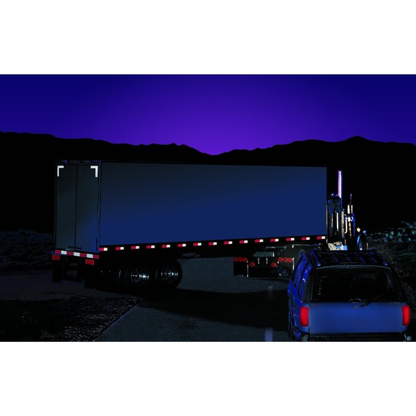 Conspicuity, Continuous, 4 In, White, Truck