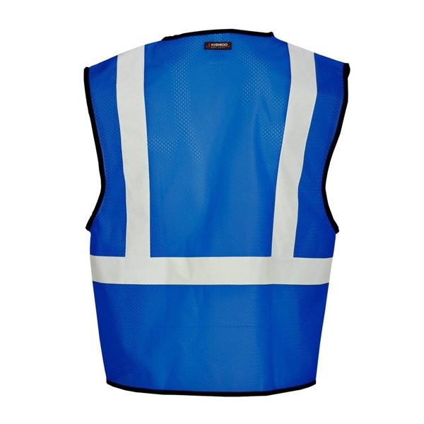 Hi-Viz Vest, Mesh, Royal Blue, L-XL