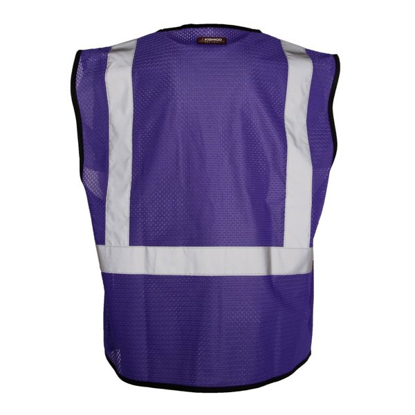 Hi-Viz Vest, Multi-Pocket, Purple, 2XL-3XL