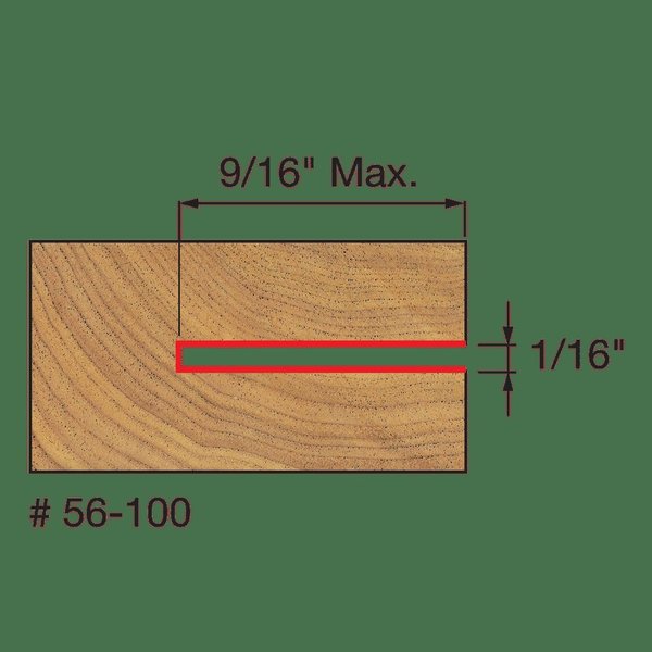 Slot Three Wing Slotting Cutter, 1/16