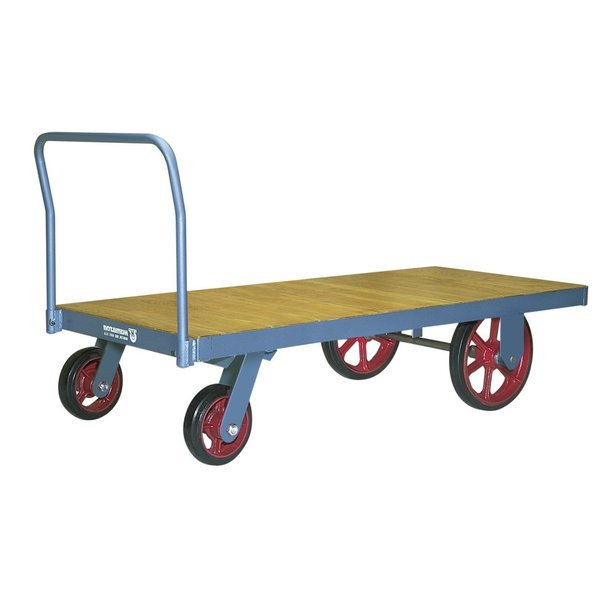 Platform Truck, 42X96 Wood Deck P Whls