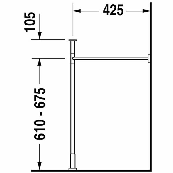 Metal Console Vero for Washbasin 045450