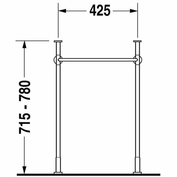 Metal Console Vero for Washbasin 045450