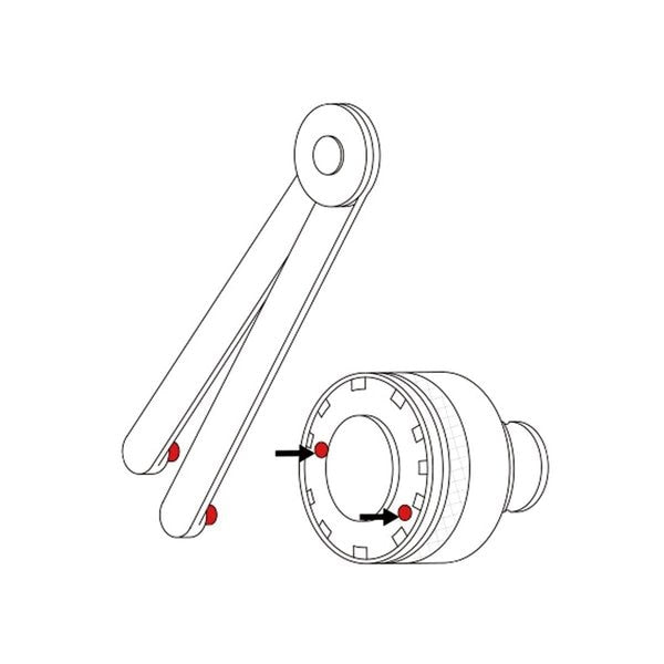 Vertex 3mm Diameter Pin Hole Adjustable Spanner Wrench