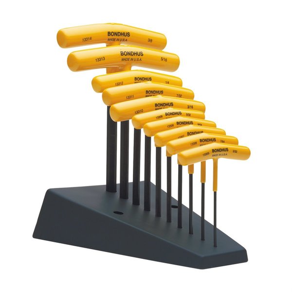 10 Piece SAE T-Shape, Hex Key Set