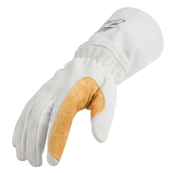MIG Welding Gloves, Grade A Leather Blend Palm, 2XL, PR