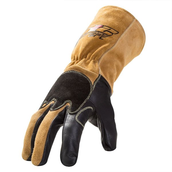 TIG Welding Gloves, Grade A Leather Blend Palm, L, PR