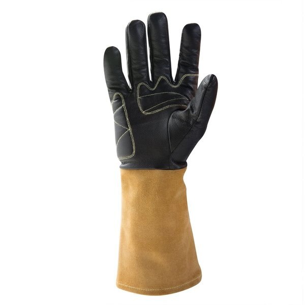 TIG Welding Gloves, Grade A Leather Blend Palm, XL, PR
