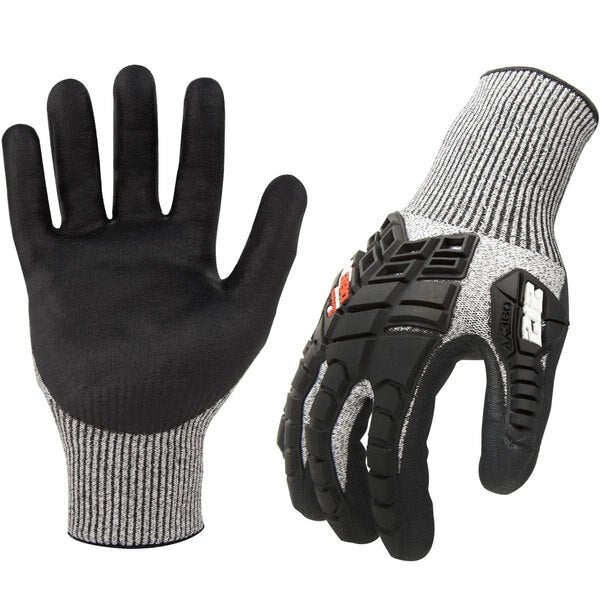 Cut Resistant Impact Coated Gloves, 5 Cut Level, Foam Nitrile, L, 1 PR