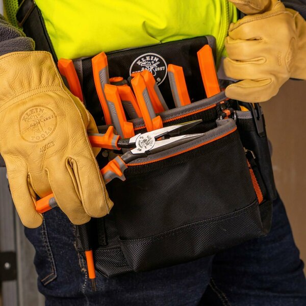 Pliers, Long Nose Side-Cutters, Insulated, 8-Inch