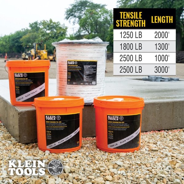 Conduit Measuring Pull Tape, 2500-Pound x 1000-Foot