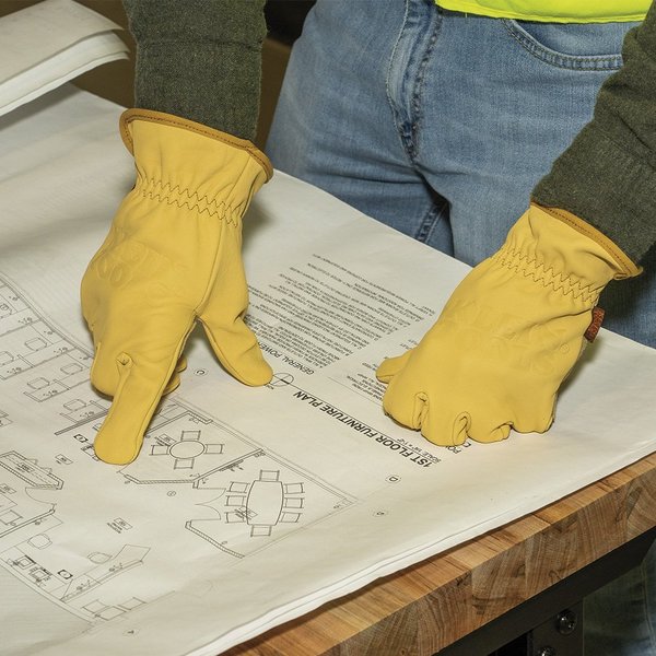 Cowhide Leather Gloves, Small