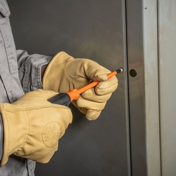 Insulated Screwdriver, 1/4-Inch Cabinet Tip, 6-Inch Shank