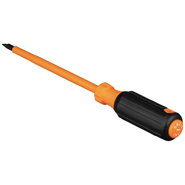 Insulated Screwdriver, 1/4-Inch Cabinet Tip, 6-Inch Shank