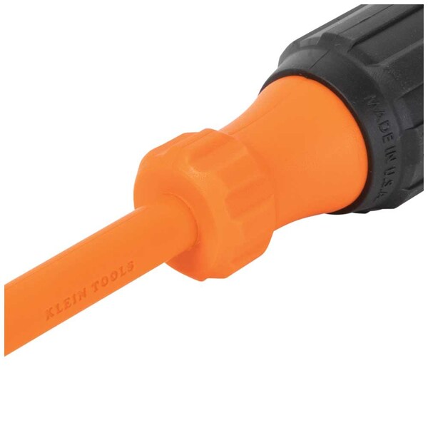 Insulated Screwdriver, #2 Square Tip, 4-Inch Round Shank