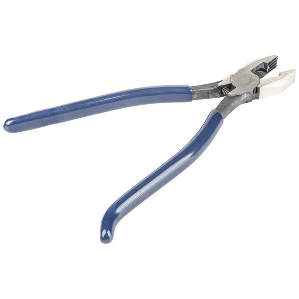 Ironworker's Rebar Pliers, Left Handed, Spring Loaded, 9-Inch