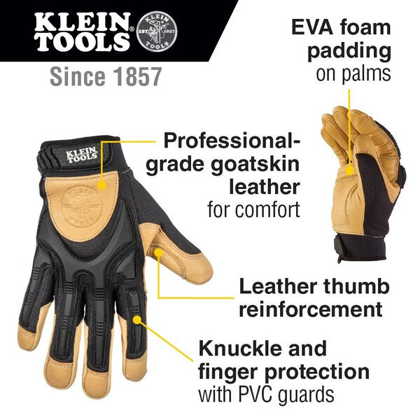 Leather Work Gloves, X-Large, Pair