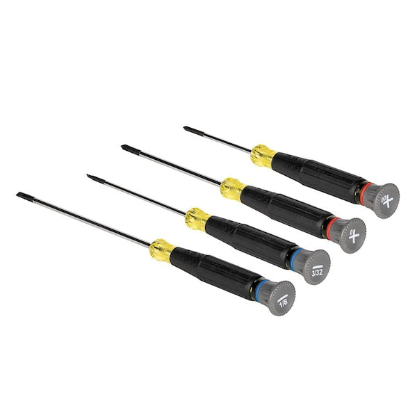 Precision Screwdriver Set, Slotted, and Phillips 4-Piece