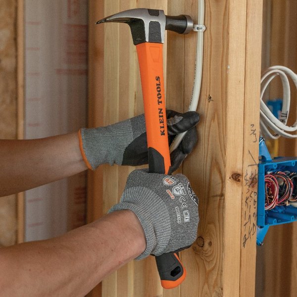 Straight-Claw Hammer, 18-Ounce, 15-Inch