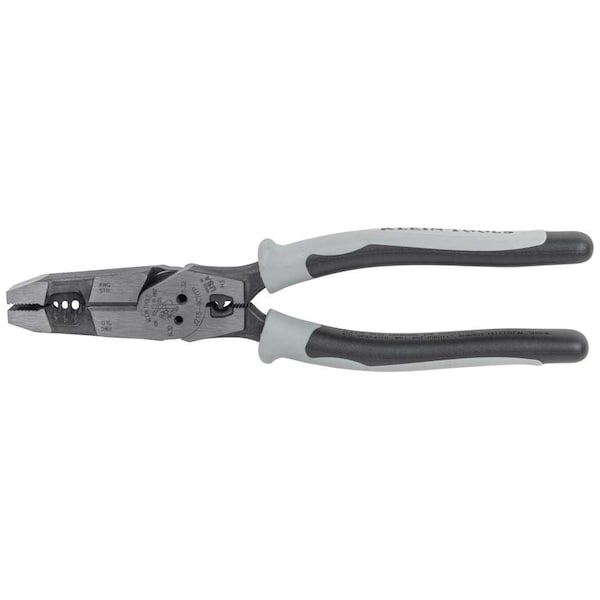 Hybrid Pliers with Crimper, Fish Tape Puller and Wire Stripper