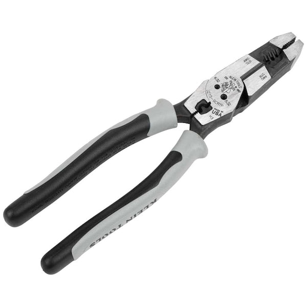 Hybrid Pliers with Crimper, Fish Tape Puller and Wire Stripper