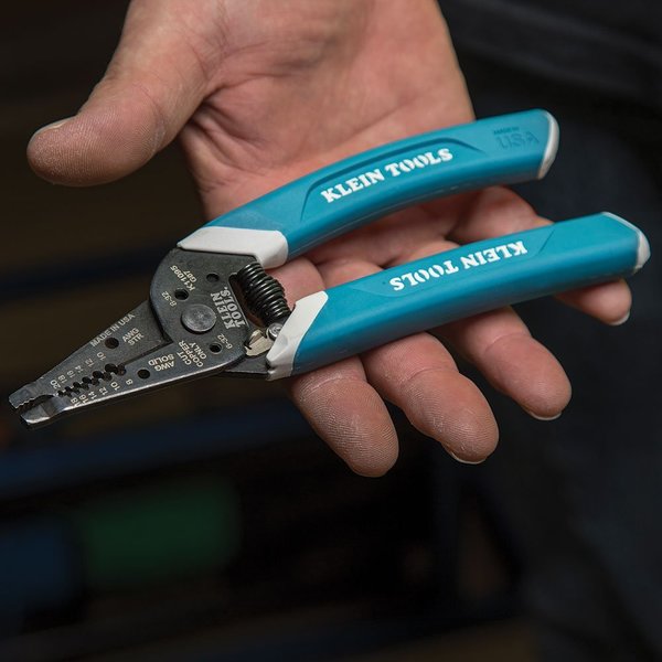 Klein-KurveÂ® Wire Stripper / Cutter, 8-20 AWG