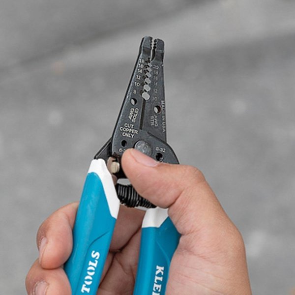 Klein-KurveÂ® Wire Stripper / Cutter, 8-20 AWG