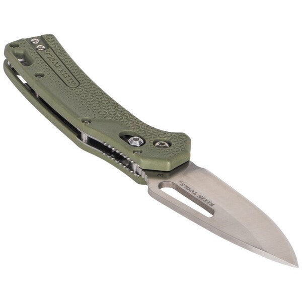 KTO Resurgence Knife, Drop Point Blade, Moss Green Handle