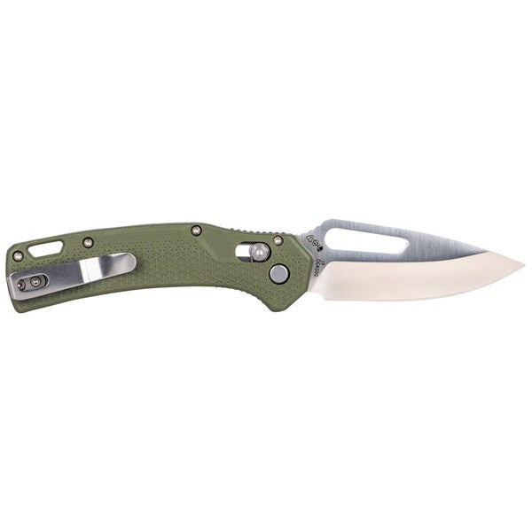 KTO Resurgence Knife, Drop Point Blade, Moss Green Handle