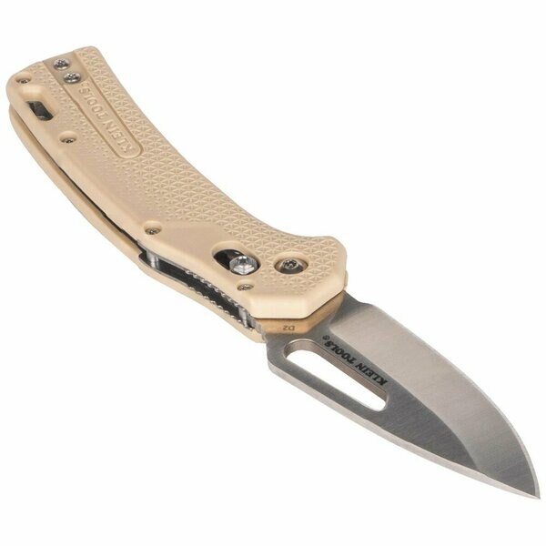 KTO Resurgence Knife, Drop Point Blade, Sand Handle