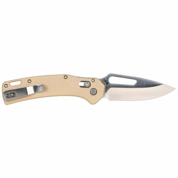 KTO Resurgence Knife, Drop Point Blade, Sand Handle