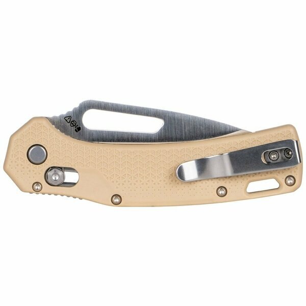 KTO Resurgence Knife, Drop Point Blade, Sand Handle