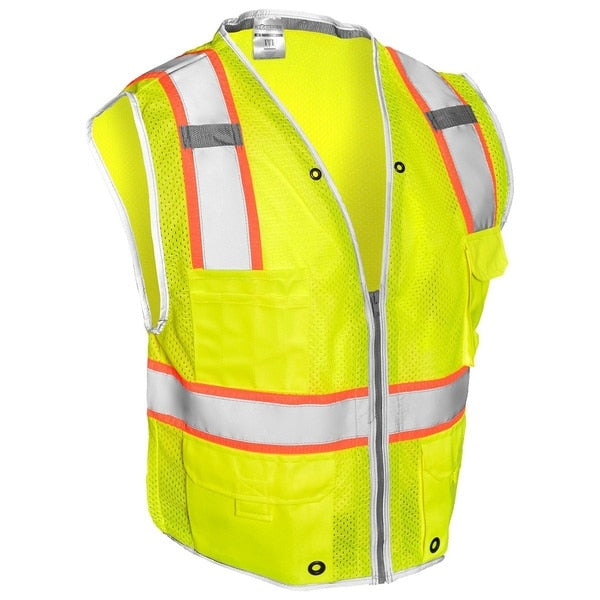 XL, Lime, Class 2, Premium Brilliant Series Heavy Duty Vest
