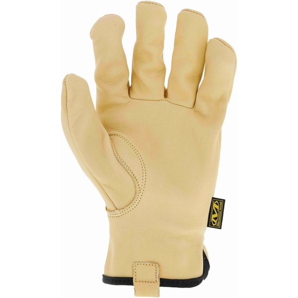 Durahide Cow Driver Water-Resistant Leather Work Gloves (XL, Brown)