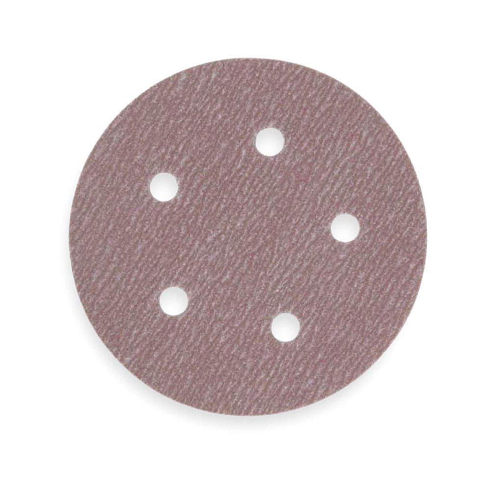 NORTON, Hook And Loop Disc 5 in. 220 Grit A/o Ea