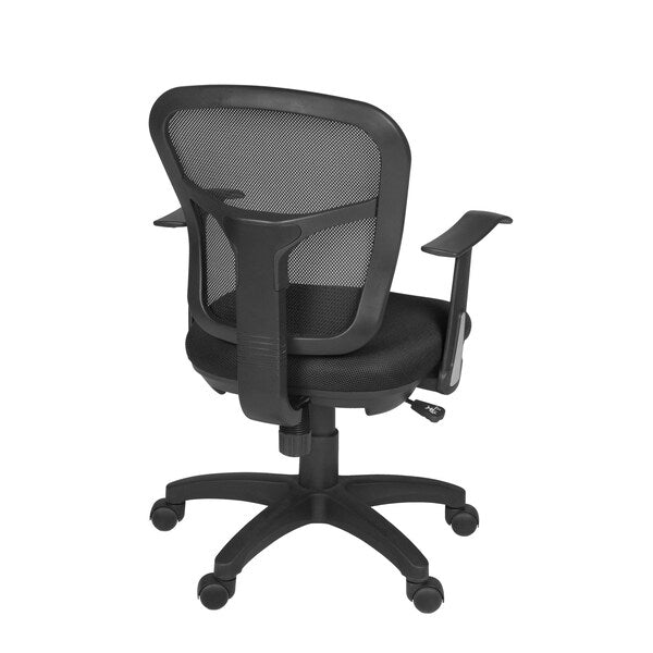 Black Seating > Swivel, 23 W 21 L 35.5 H, Metal|Fabric Seat