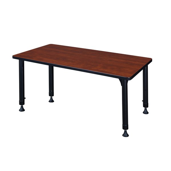Rectangle Tables > Height Adjustable > Rectangular Classroom Tables, 42 X 24 X 23-34, Cherry