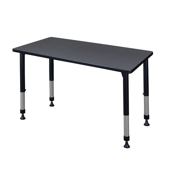 Rectangle Tables > Height Adjustable > Rectangular Classroom Tables, 42 X 24 X 23-34, Gray