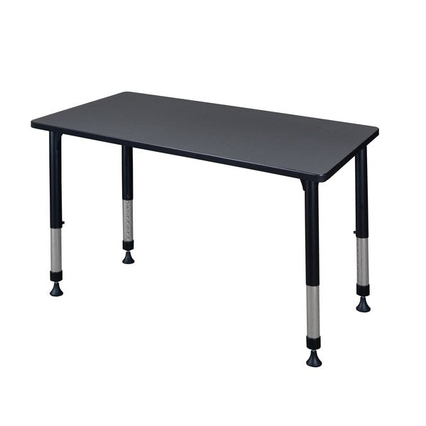 Rectangle Tables > Height Adjustable > Rectangular Classroom Tables, 42 X 30 X 23-34, Gray