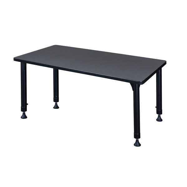 Rectangle Tables > Height Adjustable > Rectangular Classroom Tables, 42 X 30 X 23-34, Gray
