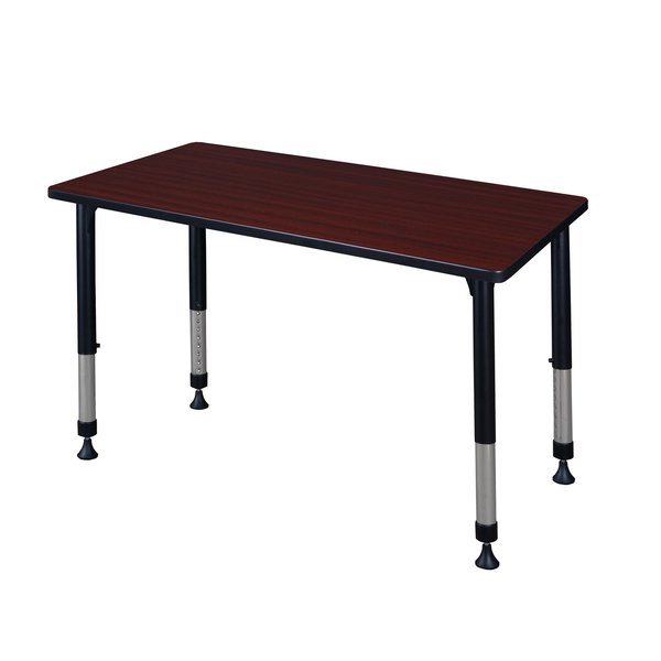 Rectangle Tables > Height Adjustable > Rectangular Classroom Tables, 42 X 30 X 23-34, Mahogany