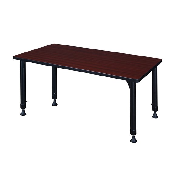 Rectangle Tables > Height Adjustable > Rectangular Classroom Tables, 42 X 30 X 23-34, Mahogany