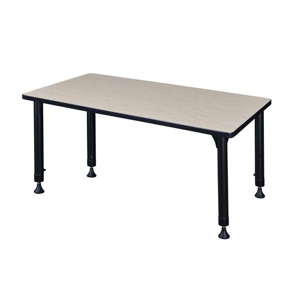 Rectangle Tables > Height Adjustable > Rectangular Classroom Tables, 42 X 30 X 23-34, Maple