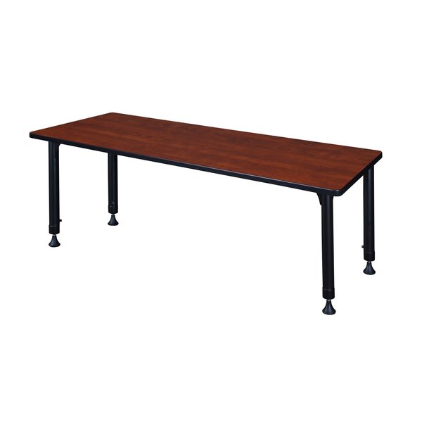 Rectangle Tables > Height Adjustable > Rectangular Classroom Tables, 60 X 24 X 23-34, Cherry