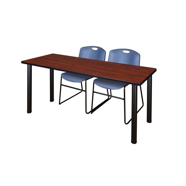 Rectangle Tables > Training Tables > Kee Table & Chair Sets, 60 X 24 X 29, Cherry