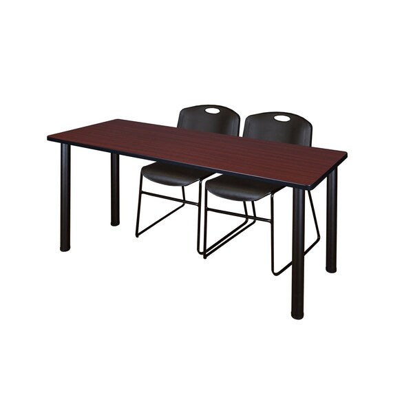 Rectangle Tables > Training Tables > Kee Table & Chair Sets, 60 X 24 X 29, Mahogany