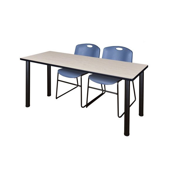 Rectangle Tables > Training Tables > Kee Table & Chair Sets, 60 X 24 X 29, Maple