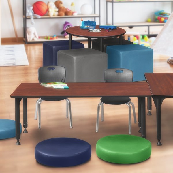 Rectangle Tables > Height Adjustable > Rectangular Classroom Tables, 60 X 30 X 23-34, Cherry