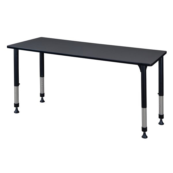Rectangle Tables > Height Adjustable > Rectangular Classroom Tables, 60 X 30 X 23-34, Gray