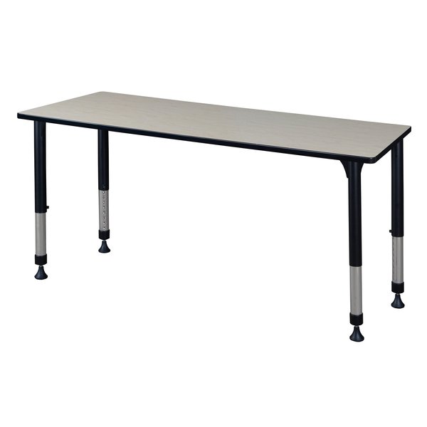 Rectangle Tables > Height Adjustable > Rectangular Classroom Tables, 60 X 30 X 23-34, Maple